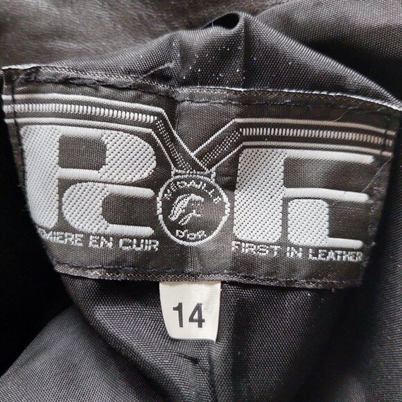 PCFL (premiere en cuir first in leather Canada) Vintage Leather Skirt, size 8 - Picture 6 of 8